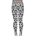 Gray Pretzel Illustrations Pattern Lightweight Velour Classic Yoga Leggings View2