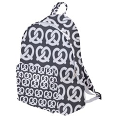 Gray Pretzel Illustrations Pattern The Plain Backpack by GardenOfOphir