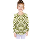 Olive Pretzel Illustrations Pattern Kids  Long Sleeve Tee View1