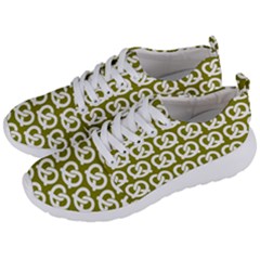 Olive Pretzel Illustrations Pattern Men s Lightweight Sports Shoes by GardenOfOphir