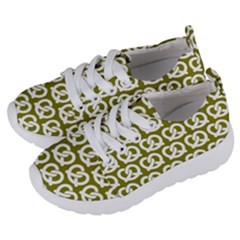 Olive Pretzel Illustrations Pattern Kids  Lightweight Sports Shoes by GardenOfOphir