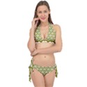 Olive Pretzel Illustrations Pattern Tie It Up Bikini Set View1