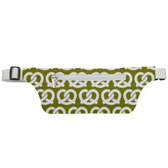 Olive Pretzel Illustrations Pattern Active Waist Bag by GardenOfOphir