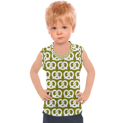 Olive Pretzel Illustrations Pattern Kids  Sport Tank Top by GardenOfOphir