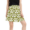 Olive Pretzel Illustrations Pattern Waistband Skirt View1