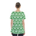 Green Pretzel Illustrations Pattern Skirt Hem Sports Top View2