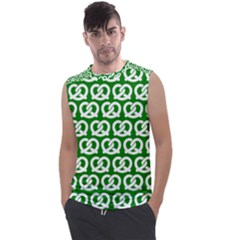 Green Pretzel Illustrations Pattern Men s Regular Tank Top by GardenOfOphir