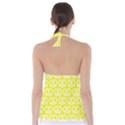 Yellow Pretzel Illustrations Pattern Babydoll Tankini Top View2