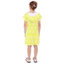 Yellow Pretzel Illustrations Pattern Kids  Drop Waist Dress View2