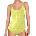 Yellow Pretzel Illustrations Pattern Tankini Set View1