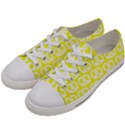 Yellow Pretzel Illustrations Pattern Men s Low Top Canvas Sneakers View2