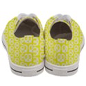 Yellow Pretzel Illustrations Pattern Men s Low Top Canvas Sneakers View4