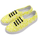 Yellow Pretzel Illustrations Pattern Women s Classic Low Top Sneakers View2