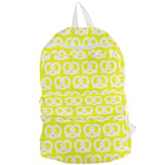 Yellow Pretzel Illustrations Pattern Foldable Lightweight Backpack by GardenOfOphir