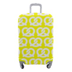 Yellow Pretzel Illustrations Pattern Luggage Cover (small) by GardenOfOphir