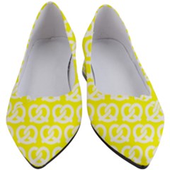 Yellow Pretzel Illustrations Pattern Women s Block Heels  by GardenOfOphir