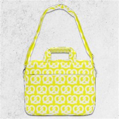 Yellow Pretzel Illustrations Pattern Macbook Pro 13  Shoulder Laptop Bag  by GardenOfOphir