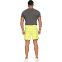 Yellow Pretzel Illustrations Pattern Men s Runner Shorts View4