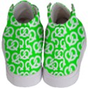 Neon Green Pretzel Illustrations Pattern Kids  Hi-Top Skate Sneakers View4