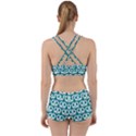 Teal Pretzel Illustrations Pattern Work It Out Gym Set View2