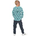 Teal Pretzel Illustrations Pattern Kids  Overhead Hoodie View2