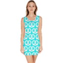 Aqua Pretzel Illustrations Pattern Bodycon Dress View1