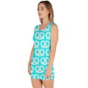 Aqua Pretzel Illustrations Pattern Bodycon Dress View2