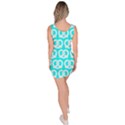 Aqua Pretzel Illustrations Pattern Bodycon Dress View4