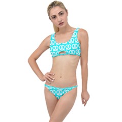 Aqua Pretzel Illustrations Pattern The Little Details Bikini Set by GardenOfOphir