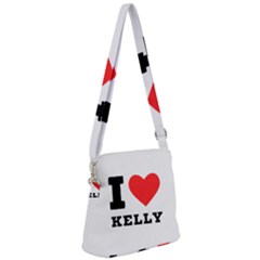 I Love Kelly  Zipper Messenger Bag by ilovewhateva