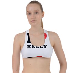 I Love Kelly  Criss Cross Racerback Sports Bra by ilovewhateva