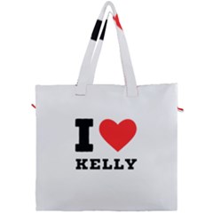 I Love Kelly  Canvas Travel Bag by ilovewhateva