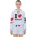 I love Kelly  Women s Tie Up Sweat View1