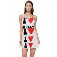 I Love Kelly  Short Frill Dress by ilovewhateva