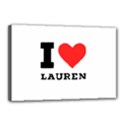 I love lauren Canvas 18  x 12  (Stretched) View1