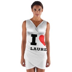 I Love Lauren Wrap Front Bodycon Dress by ilovewhateva