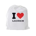 I love lauren Drawstring Pouch (XL) View2