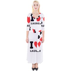 I Love Lauren Quarter Sleeve Wrap Maxi Dress by ilovewhateva