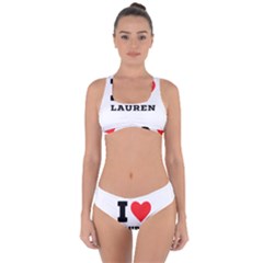 I Love Lauren Criss Cross Bikini Set by ilovewhateva