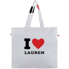 I Love Lauren Canvas Travel Bag by ilovewhateva