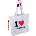 I love lauren Drawstring Tote Bag View2