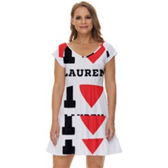 I Love Lauren Short Sleeve Tiered Mini Dress by ilovewhateva