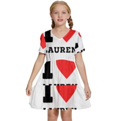 I Love Lauren Kids  Short Sleeve Tiered Mini Dress by ilovewhateva