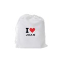 I love Joan  Drawstring Pouch (Medium) View2