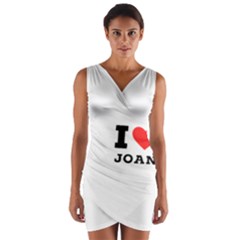 I Love Joan  Wrap Front Bodycon Dress by ilovewhateva