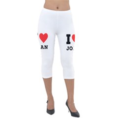 I Love Joan  Lightweight Velour Capri Leggings  by ilovewhateva