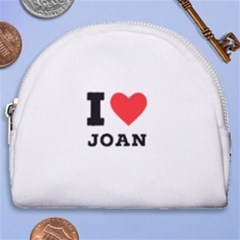 I Love Joan  Horseshoe Style Canvas Pouch by ilovewhateva