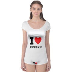 I Love Evelyn Boyleg Leotard  by ilovewhateva