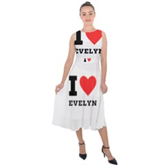 I Love Evelyn Midi Tie-back Chiffon Dress by ilovewhateva