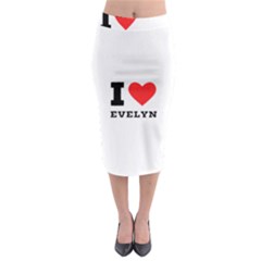 I Love Evelyn Midi Pencil Skirt by ilovewhateva